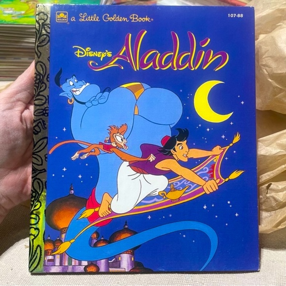 Brand New Vintage A Little Golden Book Disney Aladdin